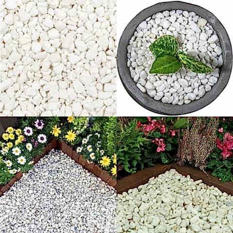 DOLOMİT TAŞI BEYAZ 2-4 cm 10 KG DOĞAL DEKORASYON TAŞI