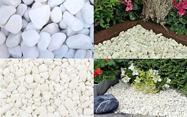 DOLOMİT TAŞI BEYAZ 4-6 cm 20 KG DOĞAL DEKORASYON TAŞI