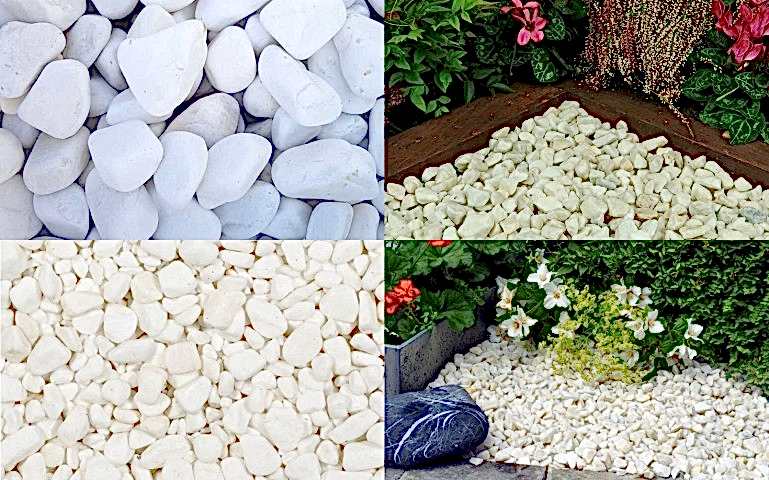 DOLOMİT TAŞI BEYAZ 4-6 cm 5 KG DOĞAL DEKORASYON TAŞI