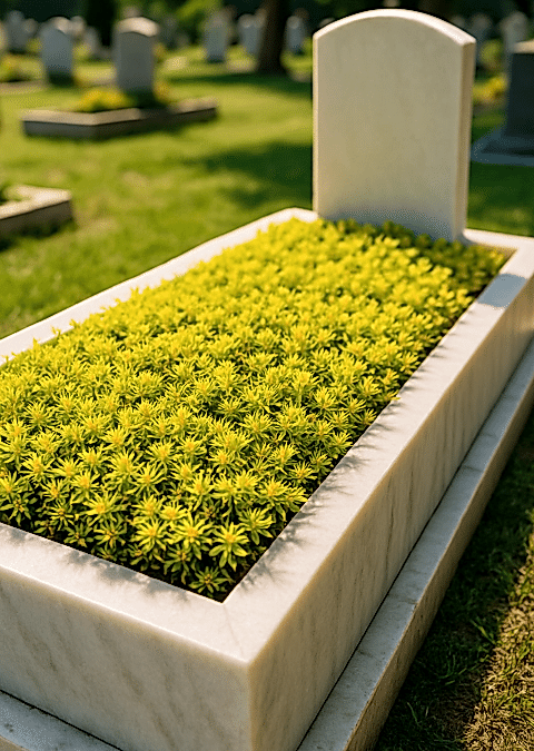 MEZAR - KABİR SARI SEDUM BİTKİ SETİ - 45 ADET SARI SEDUM - KALICI YER ÖRTÜCÜ BİTKİ